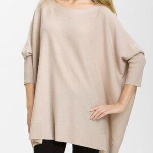 Diane von Furstenberg wool and cashmere cross back sweater size P / small